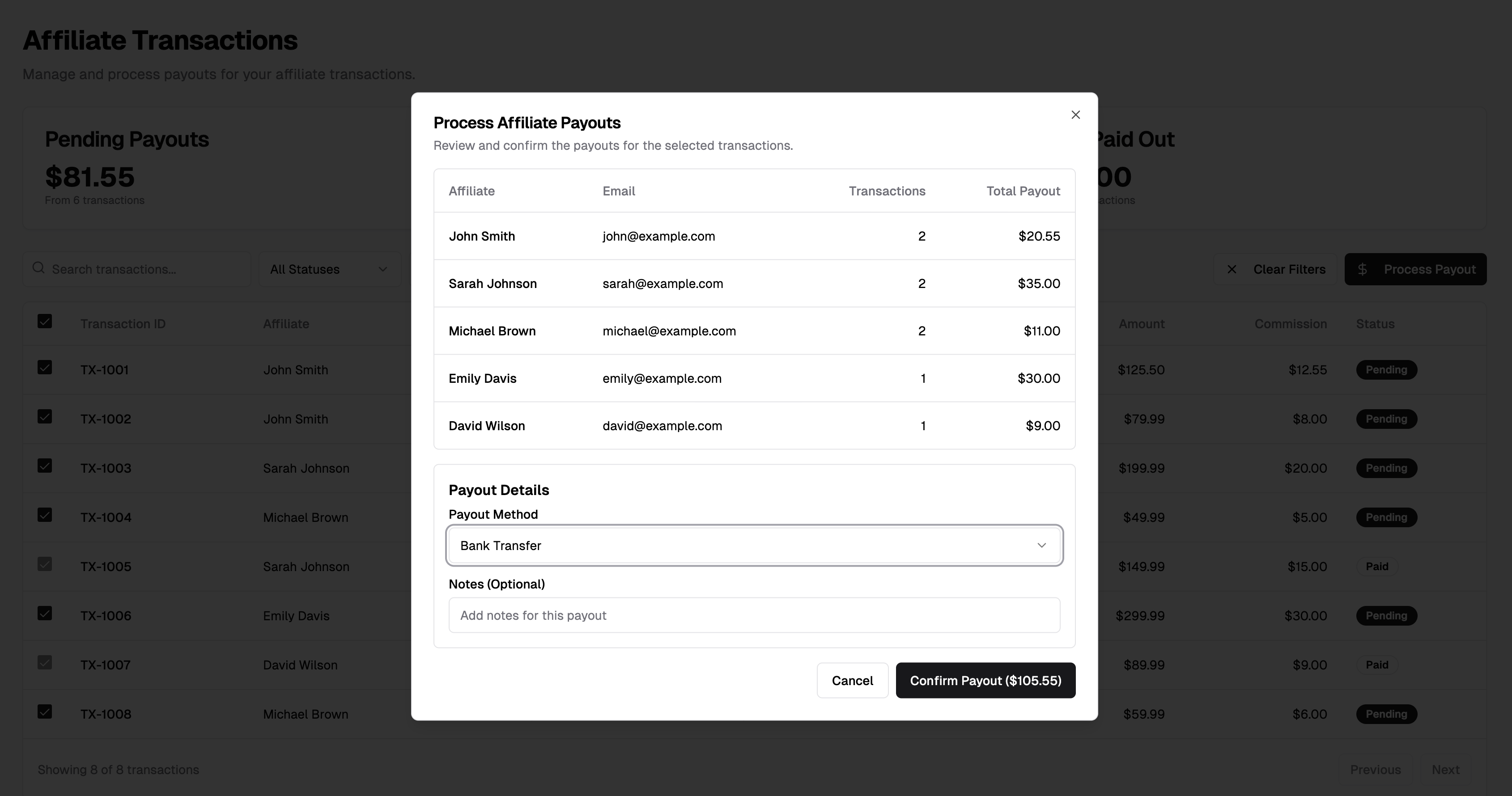 AI generated affiliate payout exploration