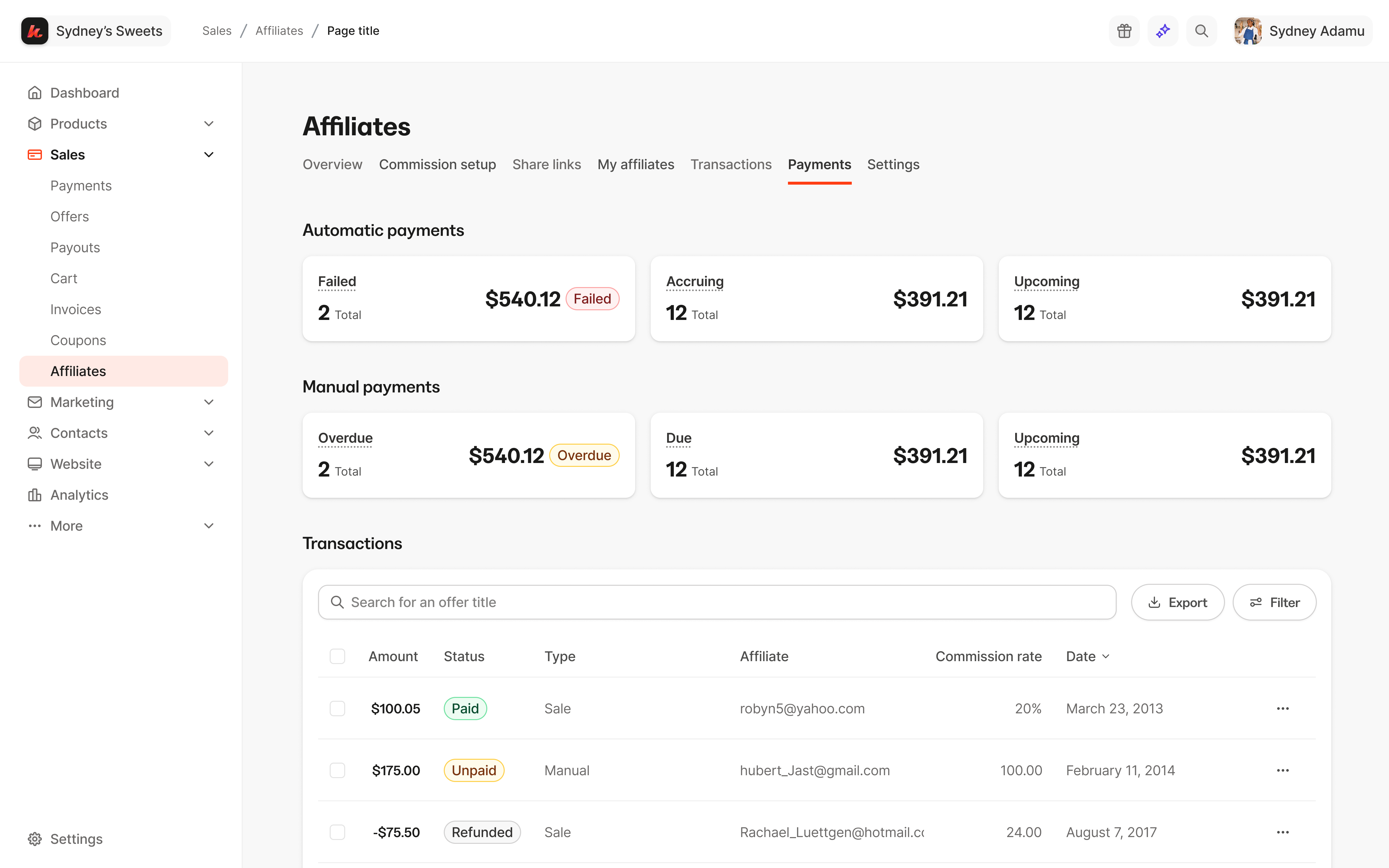 Early exploration of automatic and manual payouts