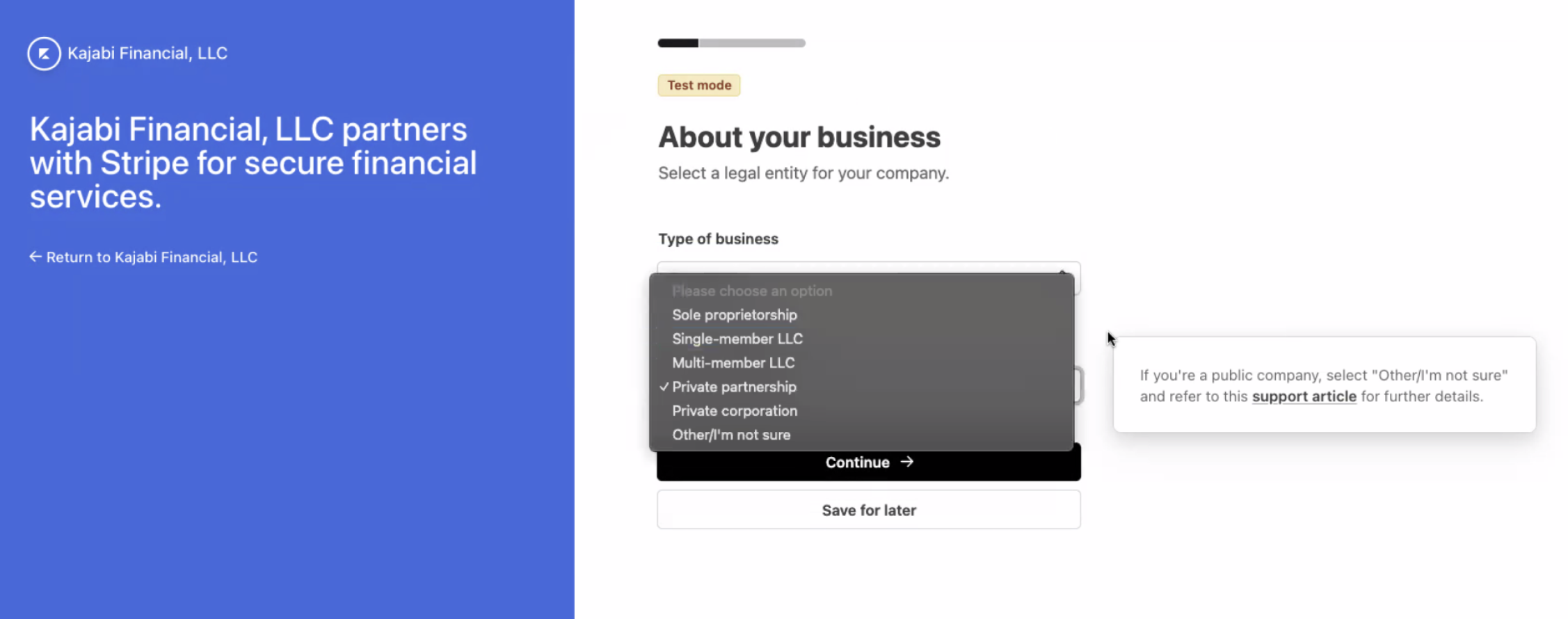 Kajabi versus Stripe business structure comparison