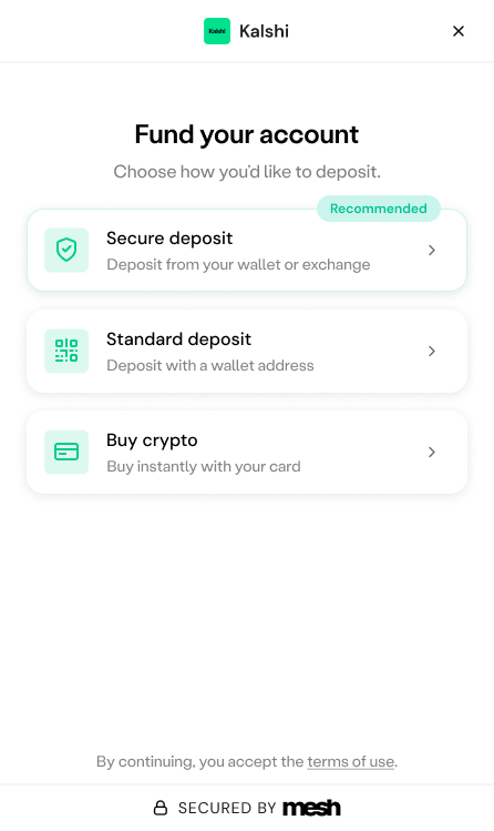 Fund your account