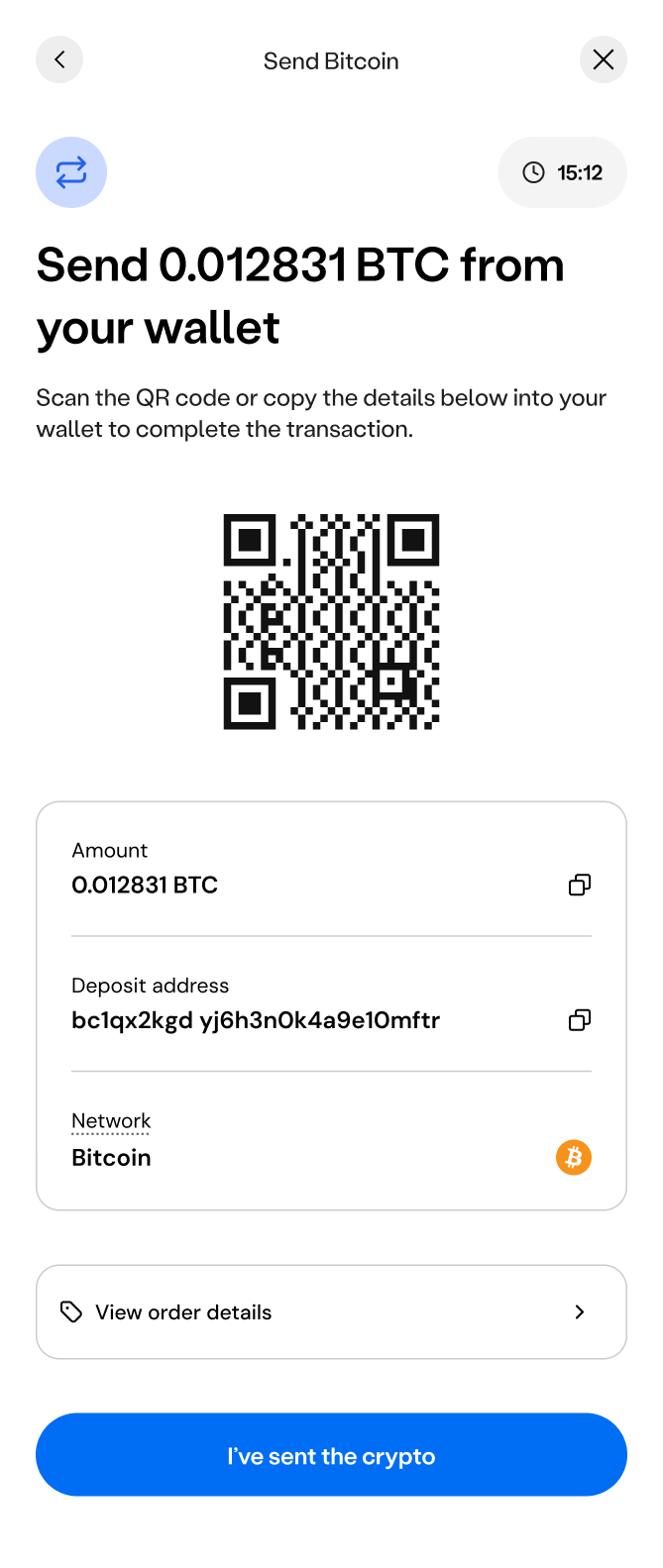 Send Bitcoin from your wallet